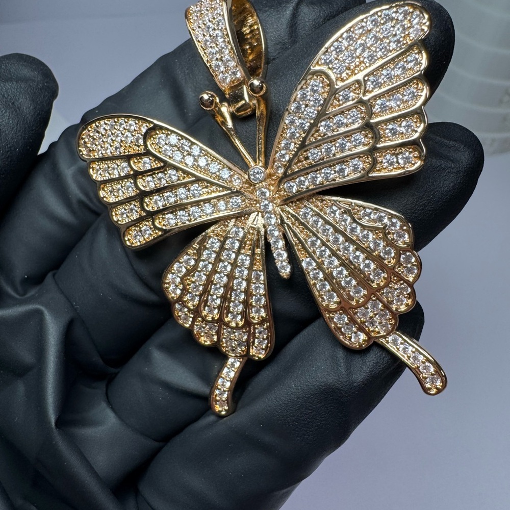 Gold tone Butterfly Pendant